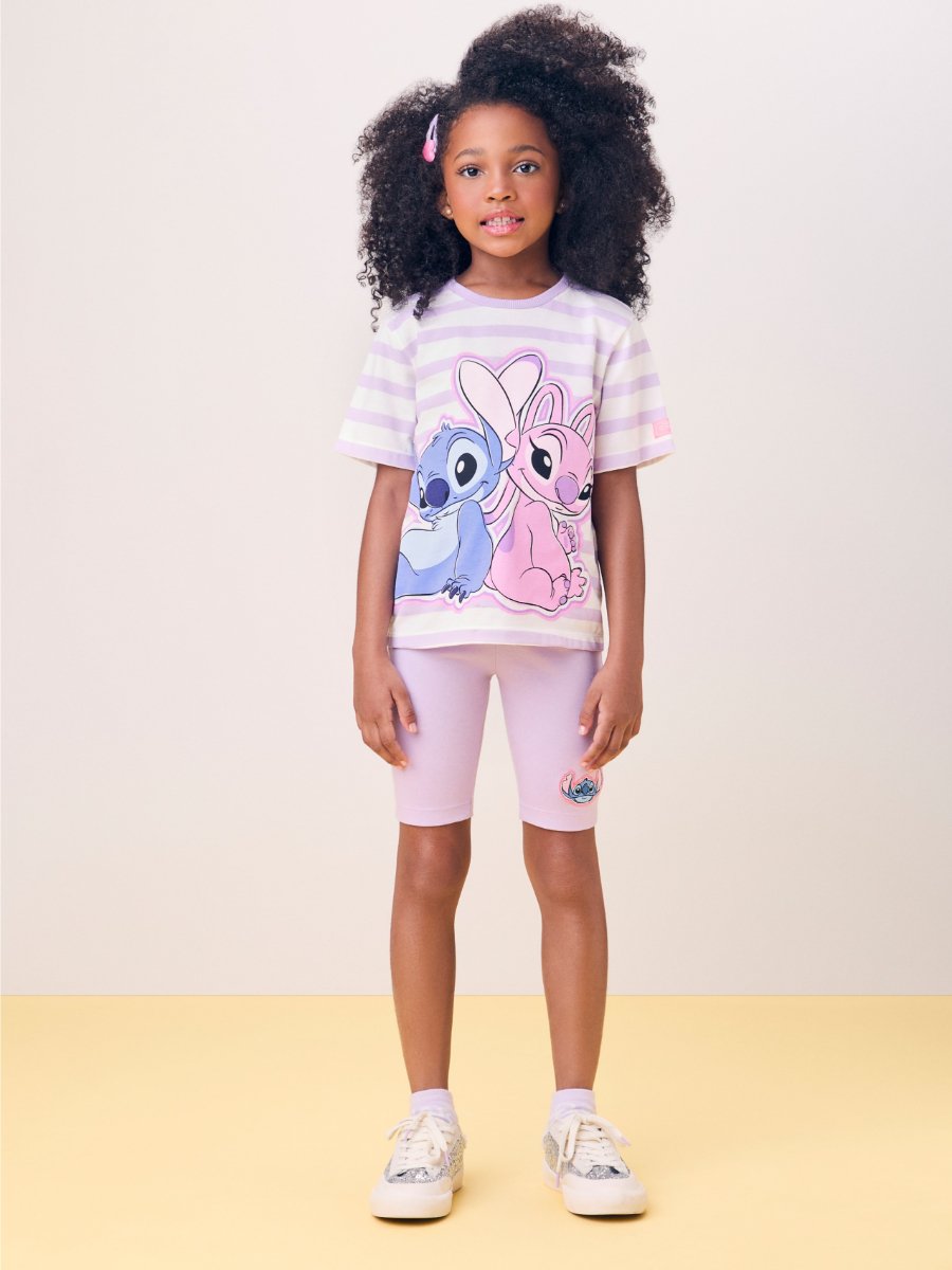 Stitch and Angel Striped Set