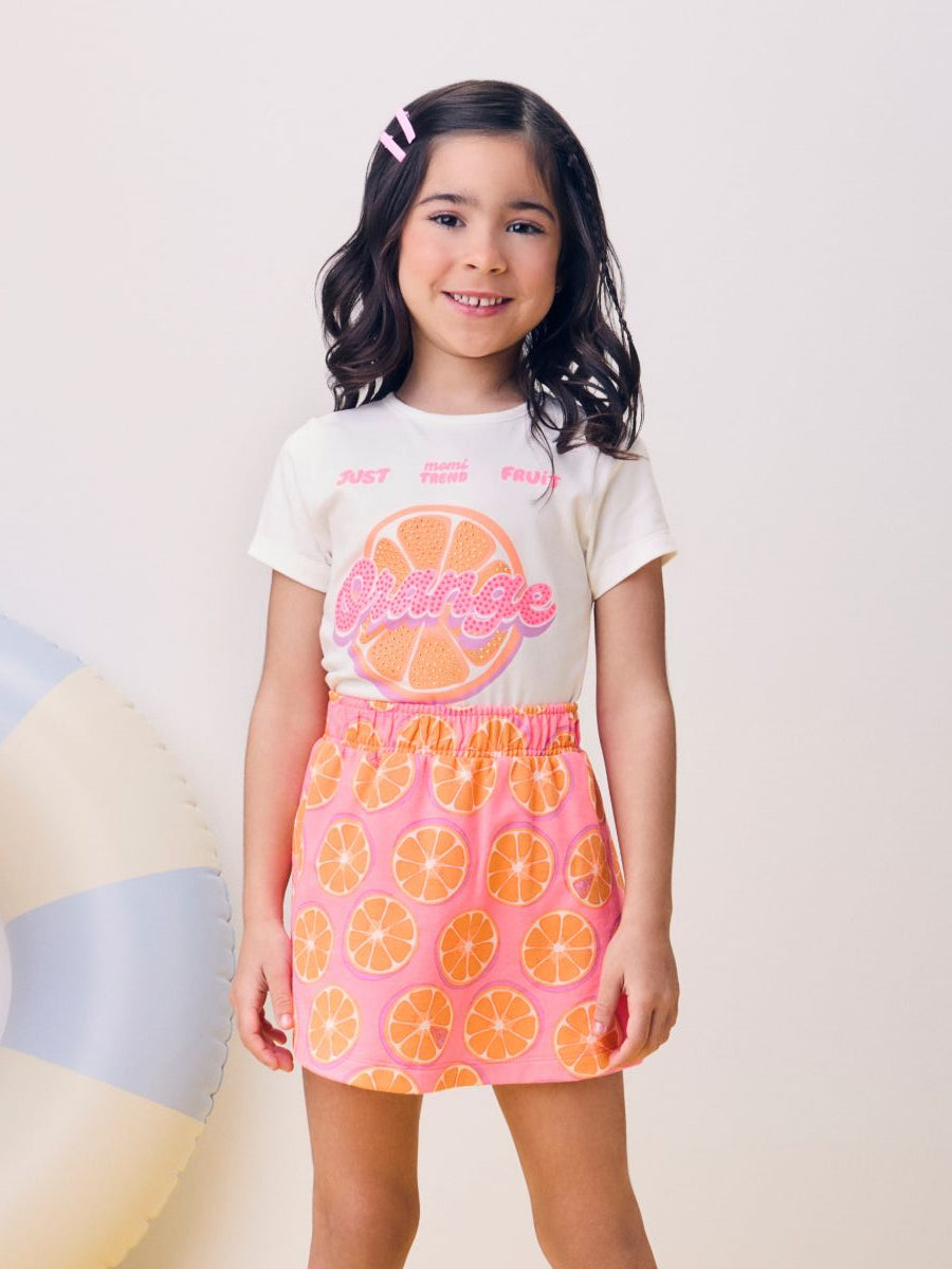 Fruit Print Set with Rhinestones
