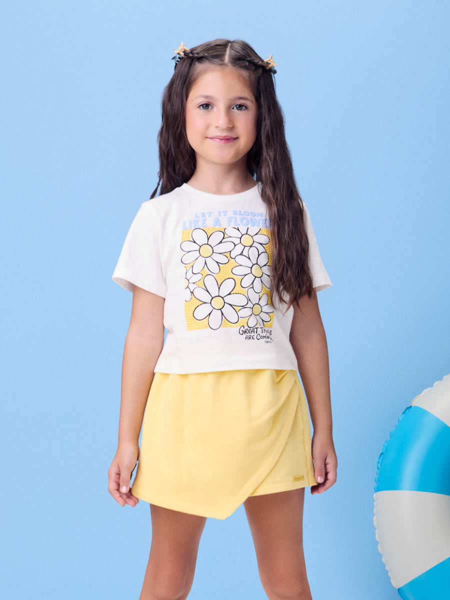 Yellow Set of Flowers with Rhinestones
