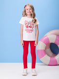 Cherry Bow Set with Rhinestones