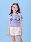 Blue Striped Set with Bows