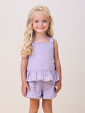 Lilac Laise Set with Ruffles