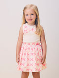 Ribbed Set with Bow Print