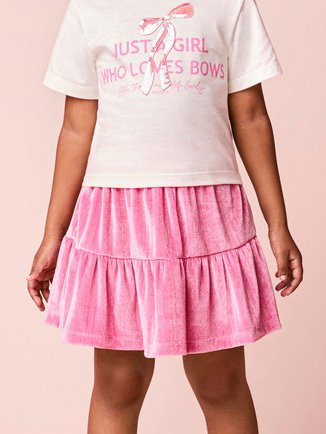Children's Plush Girl Set with Bow Patch