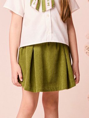 Children's Set for Girls in Velvet with Bow