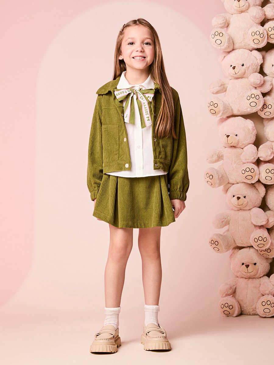 Children's Velvet Jacket with Pockets