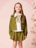 Children's Velvet Jacket with Pockets