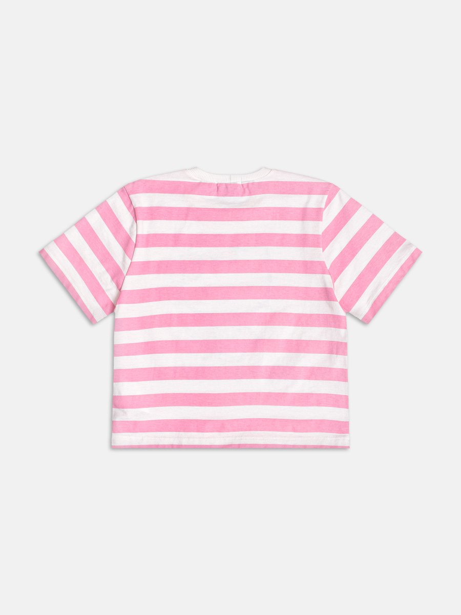 Hello Kitty Pink Striped Blouse