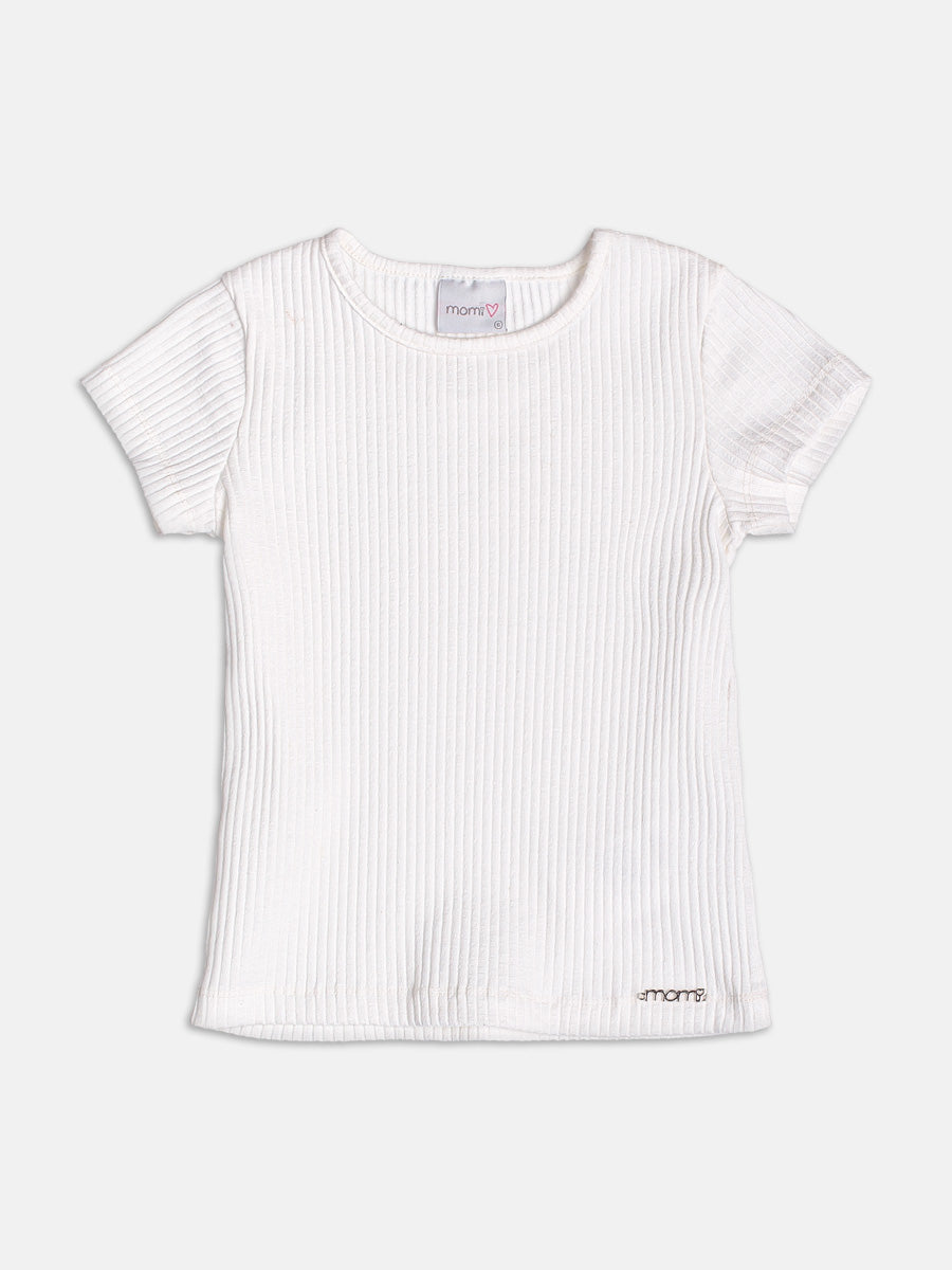 Basic Off Ribbed Blouse