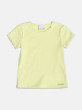 Melon Green Ribbed Basic Blouse
