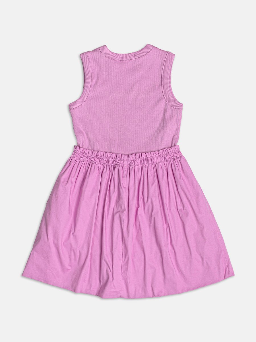 Pink Dress with Balloon Skirt