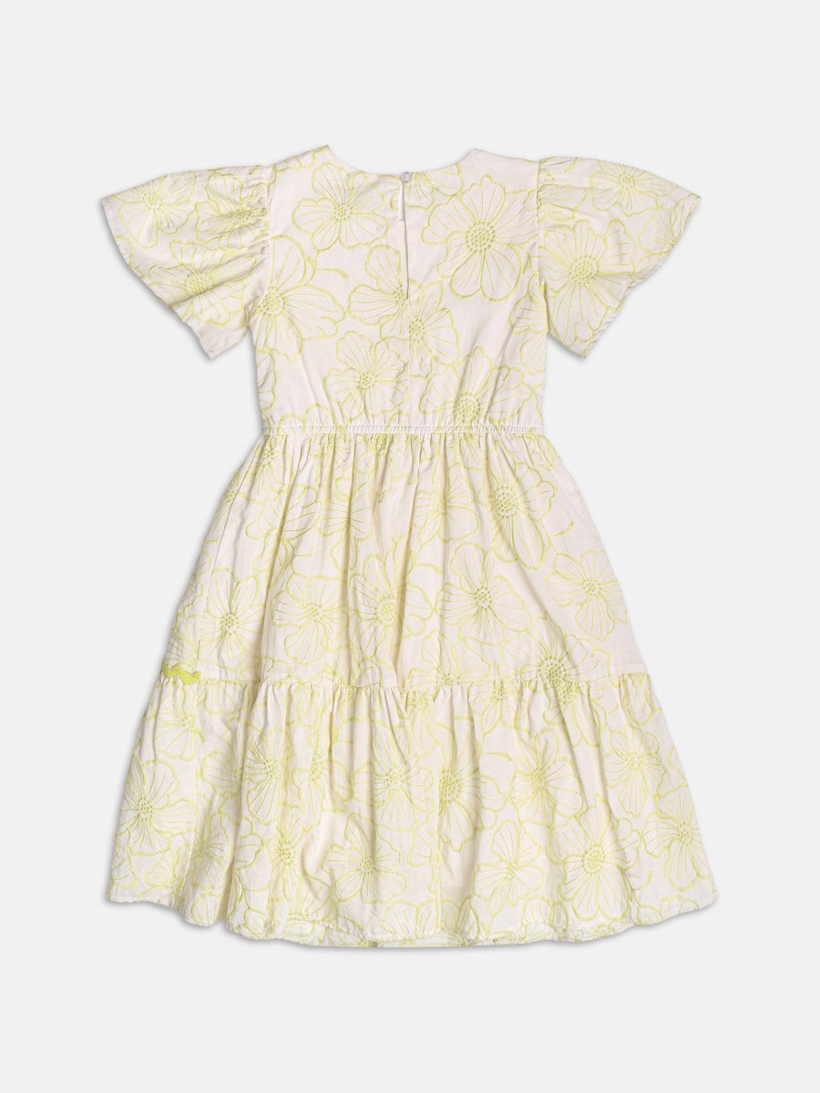 Laise Neon Dress with Flowers
