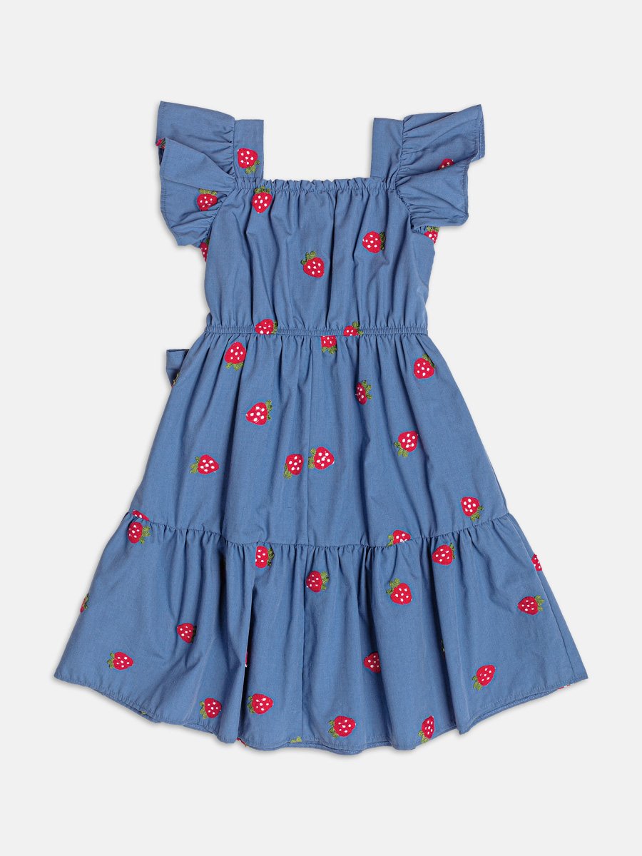 Strawberry Tricoline Dress