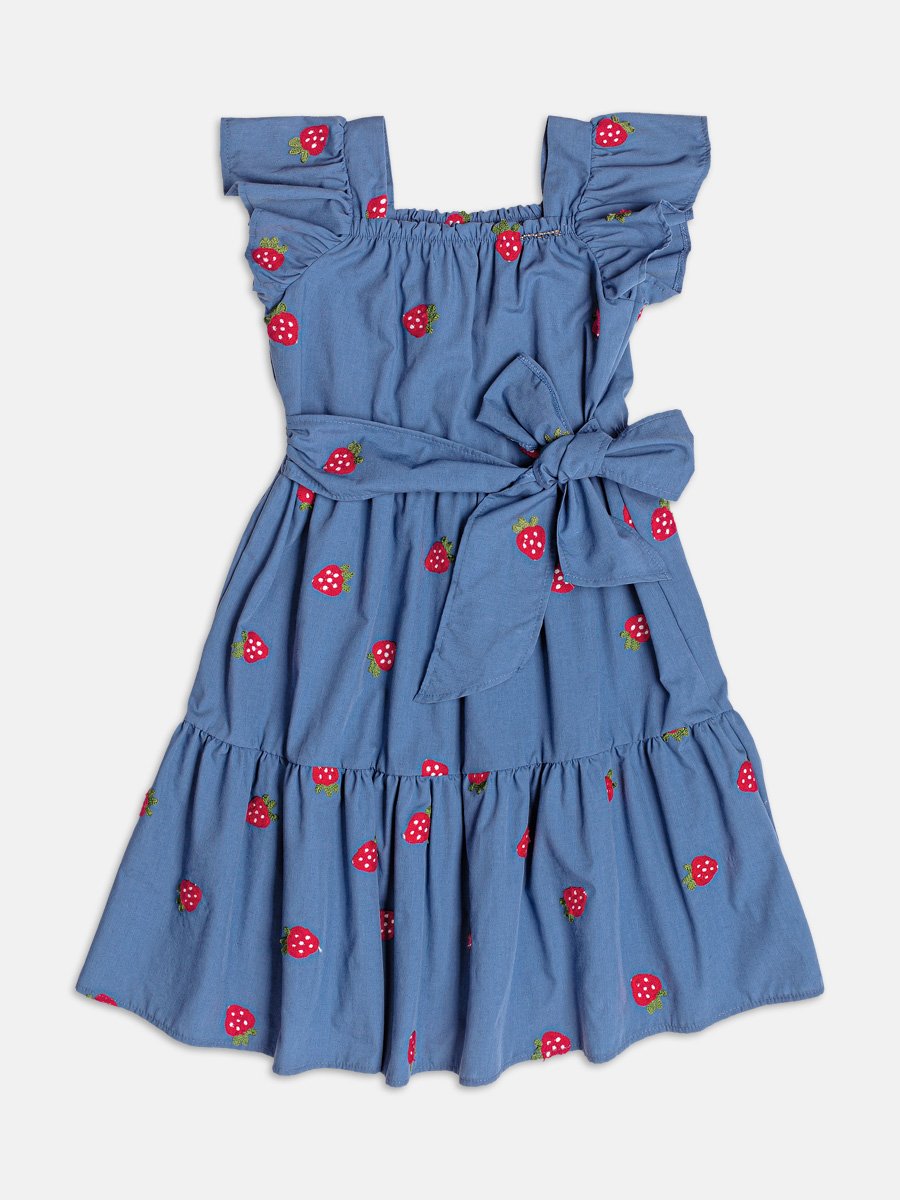 Strawberry Tricoline Dress