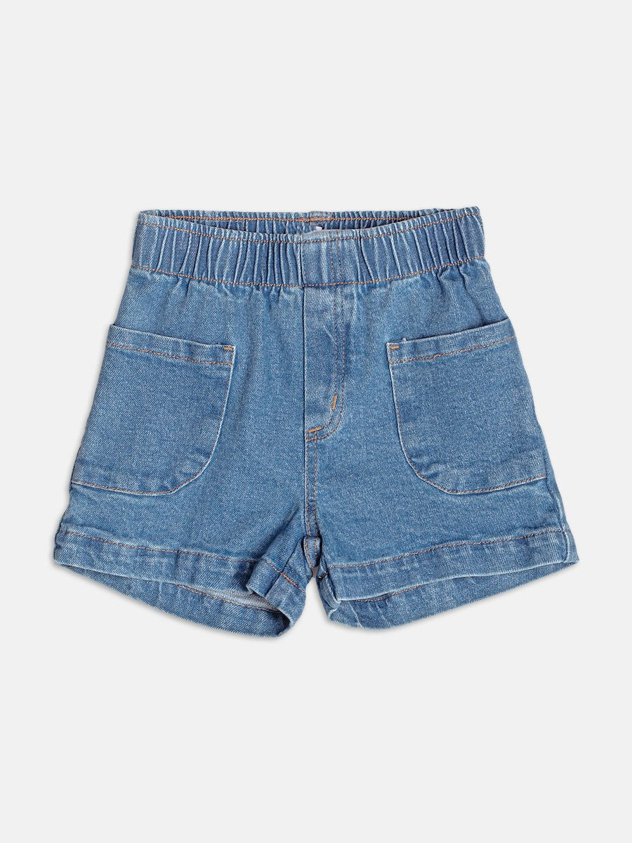 Jeans Shorts with Pockets