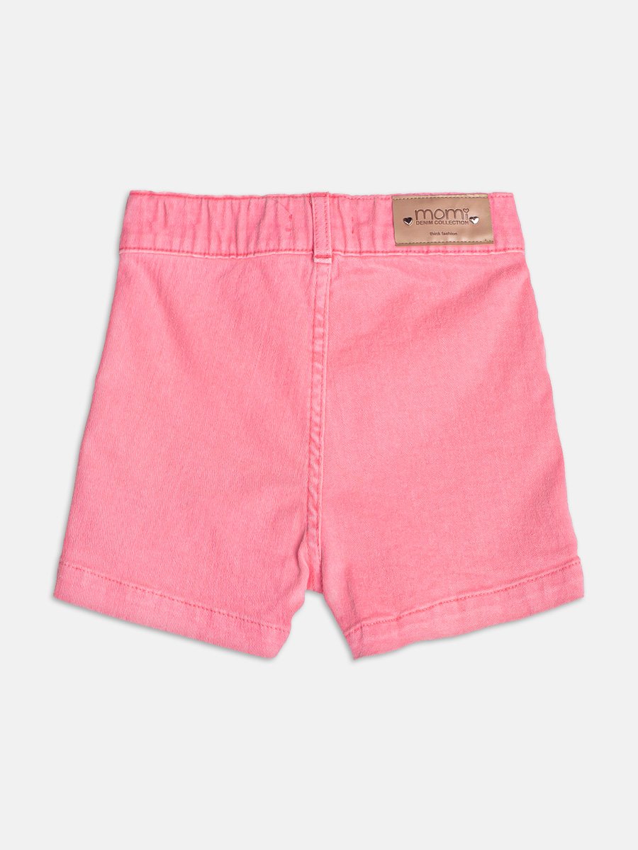 Pink Twill Shorts