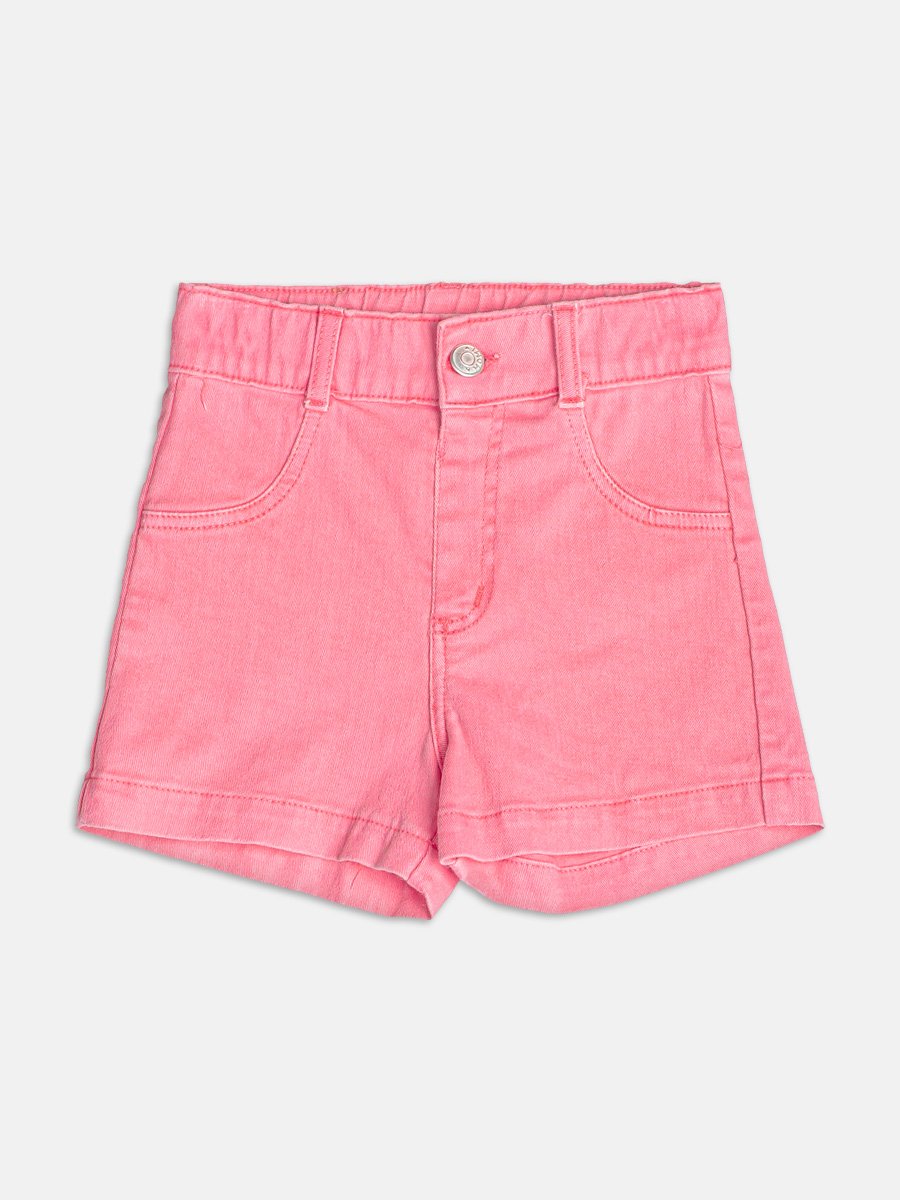 Pink Twill Shorts