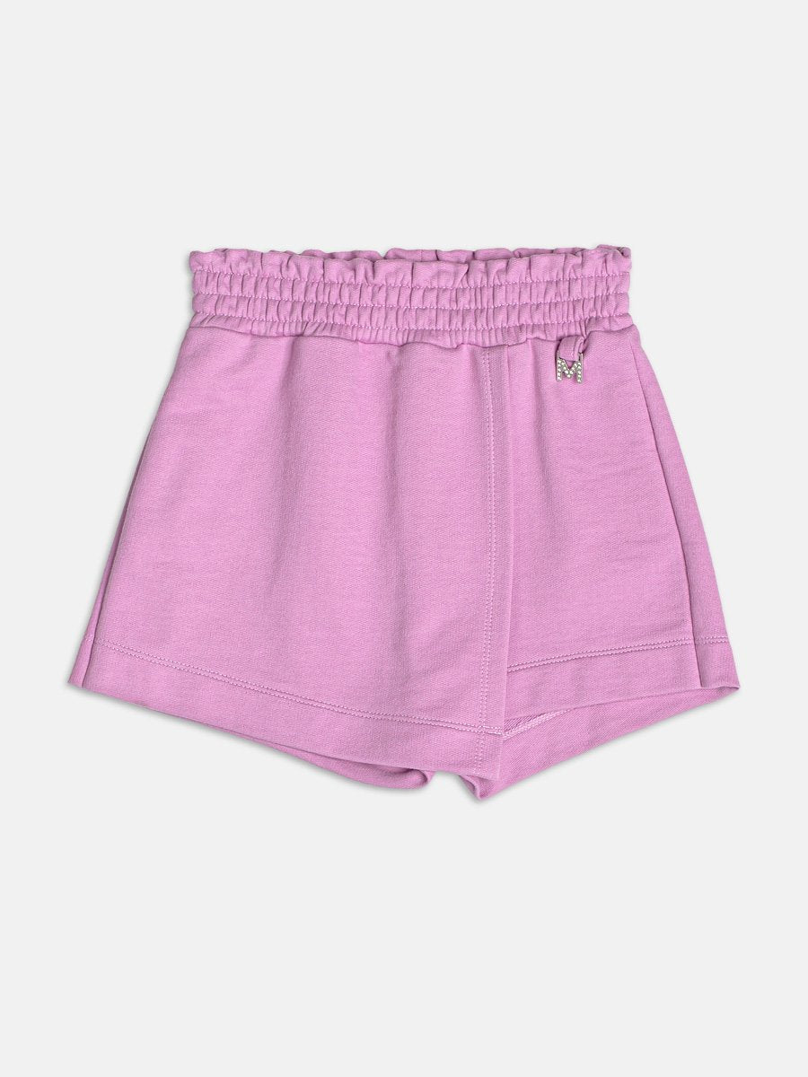Short Sweatshirt Skirt with Pendant