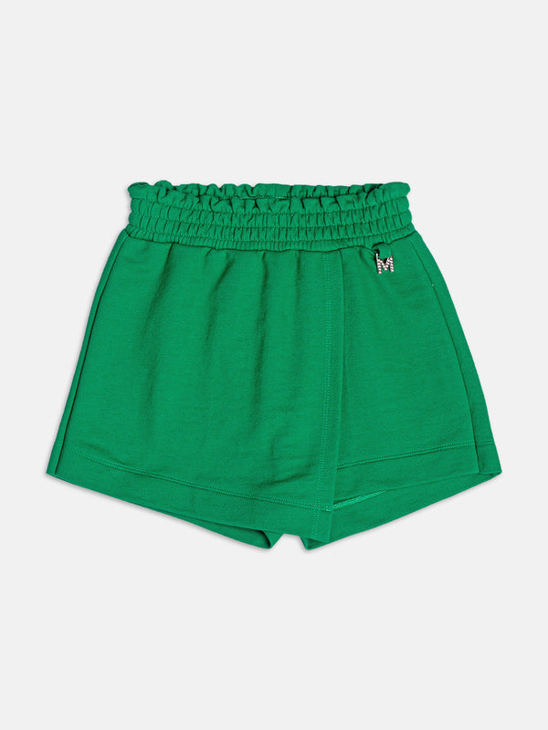 Short Green Skirt with Pendant
