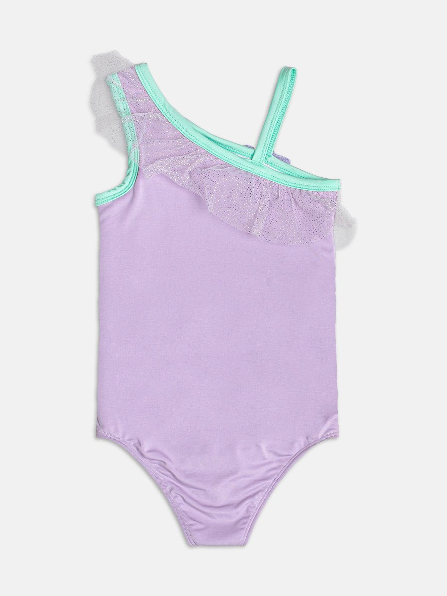 Lilac Little Mermaid Swimsuit with Ruffles