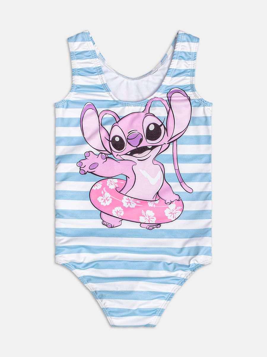 Stitch and Angel Striped Swimsuit