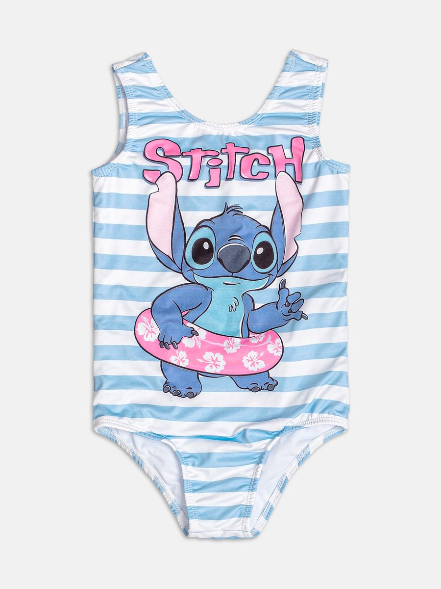 Stitch and Angel Striped Swimsuit