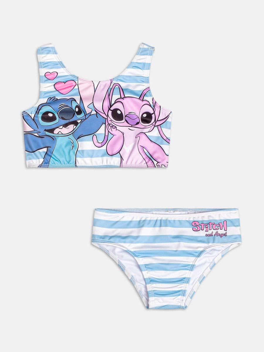 Stitch and Angel Striped Bikini