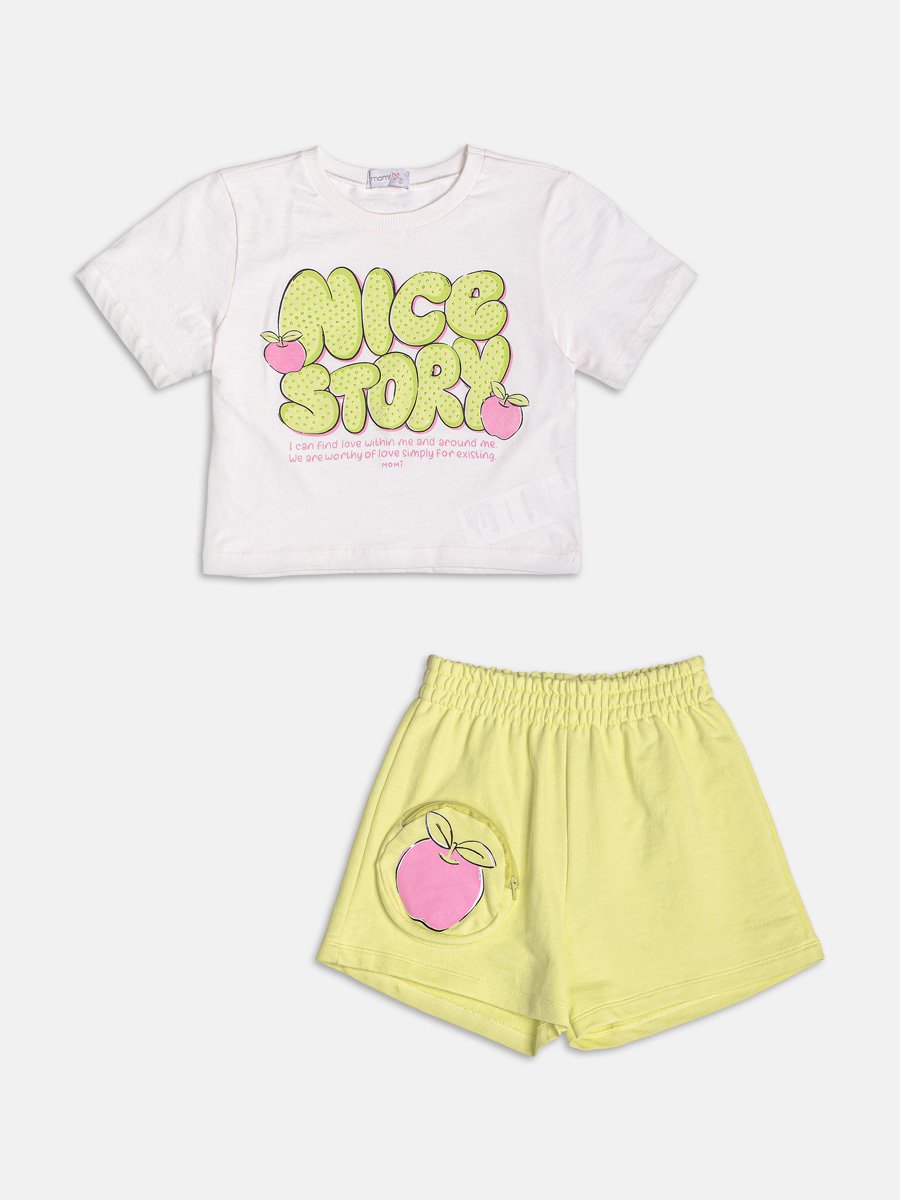 Melon Green Set with Stones