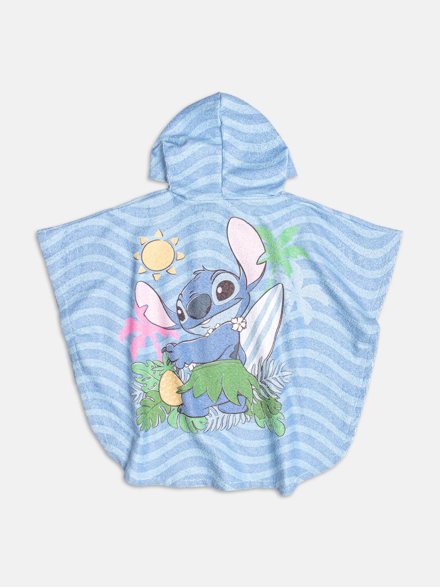 Striped Bathrobe with Stitch Cap