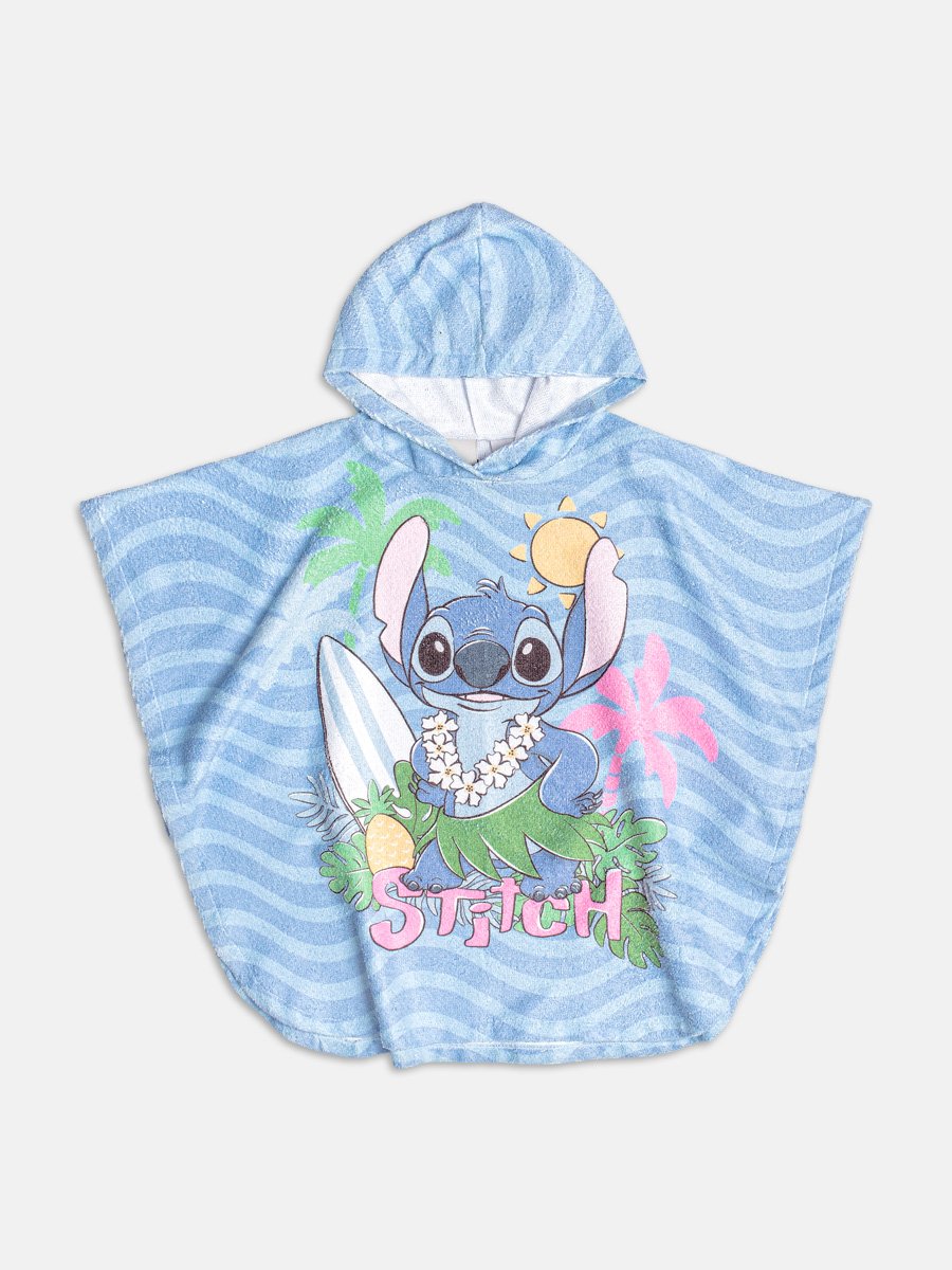Striped Bathrobe with Stitch Cap
