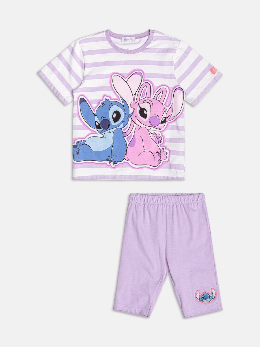 Stitch and Angel Striped Set