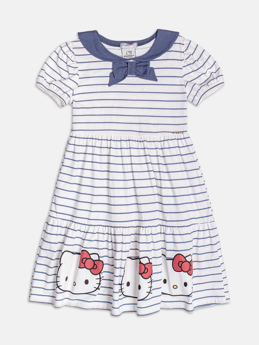 Hello Kitty Striped Dress with Bow