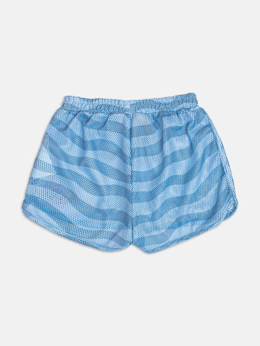 Blue Shorts in Striped Fabric from Stitch