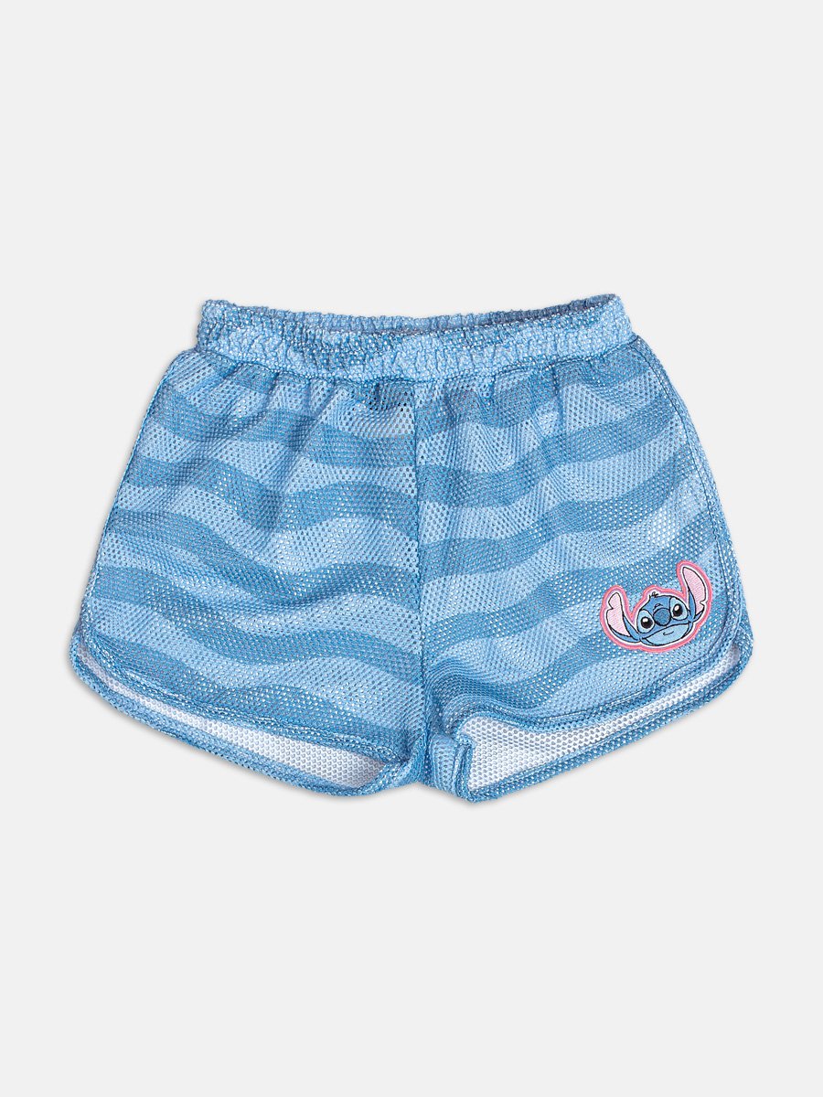 Blue Shorts in Striped Fabric from Stitch