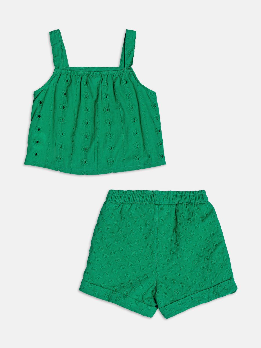 Green Laise Set with Bar