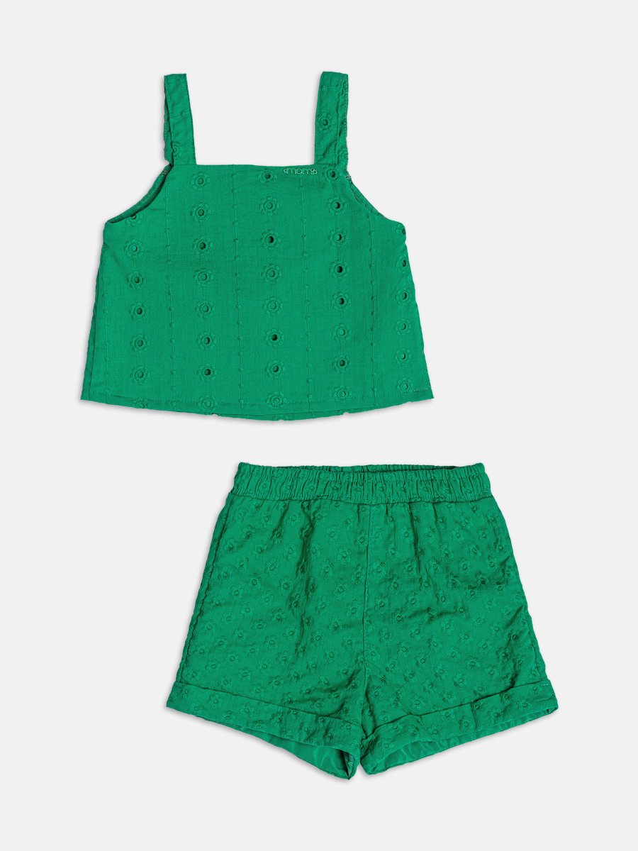 Green Laise Set with Bar