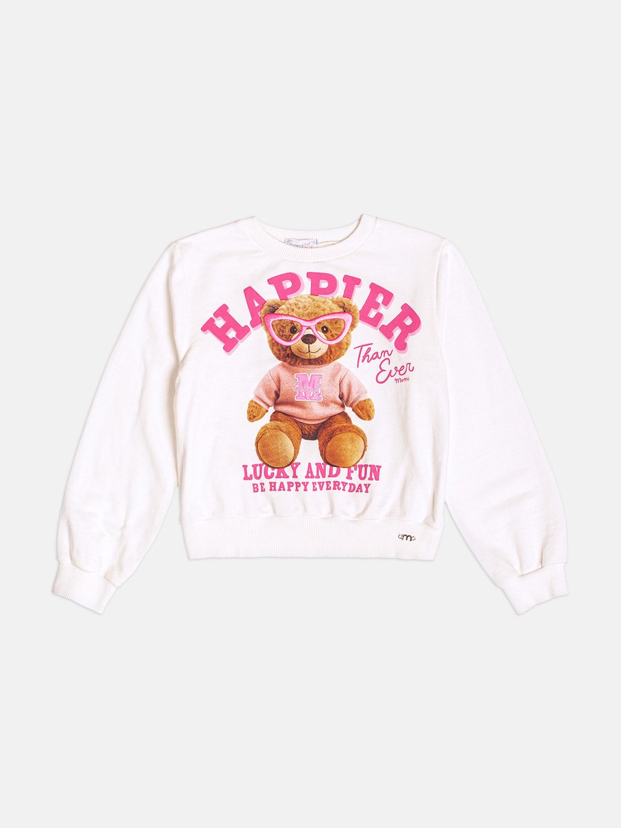 Momi Girls' Jacket – Little Bear with Glasses