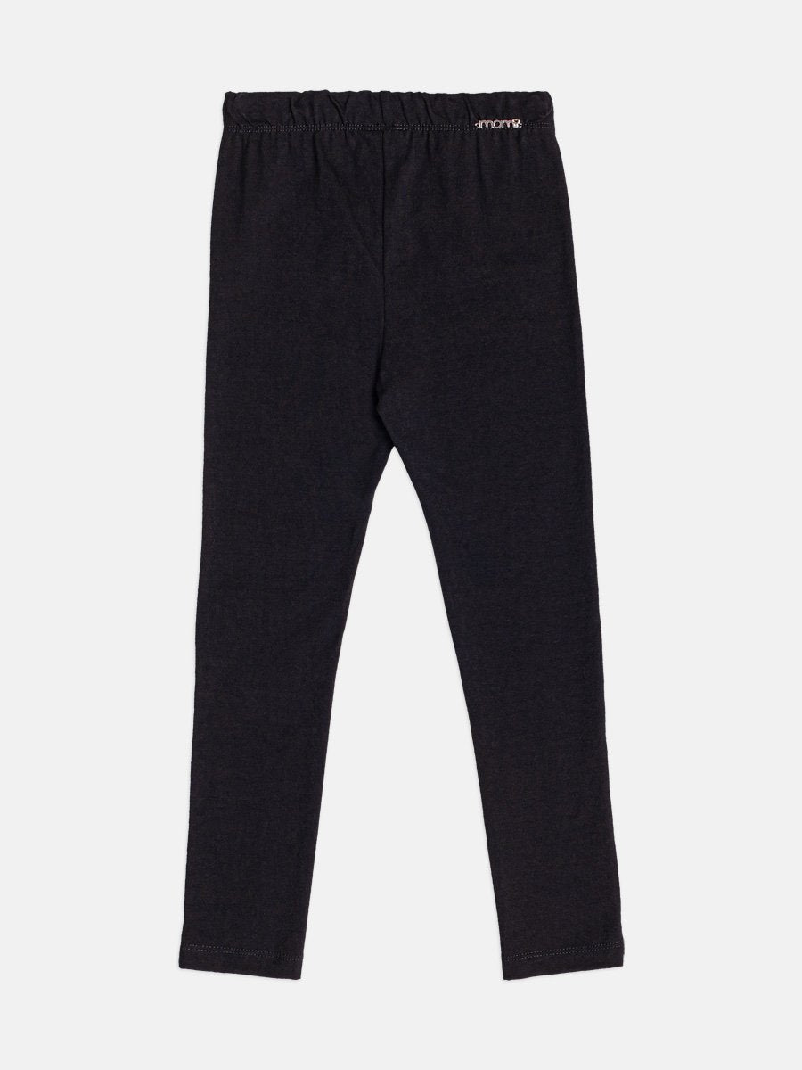 Momi Girls' Leggings – Basic Black Leggings