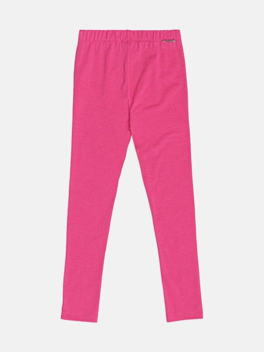 Momi Girls' Leggings – Basic Pink Leggings