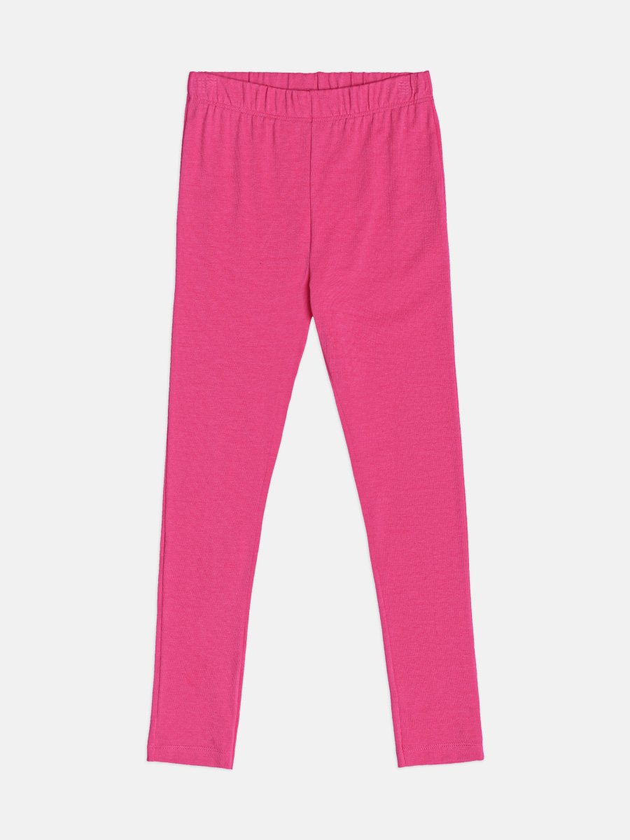 Momi Girls' Leggings – Basic Pink Leggings