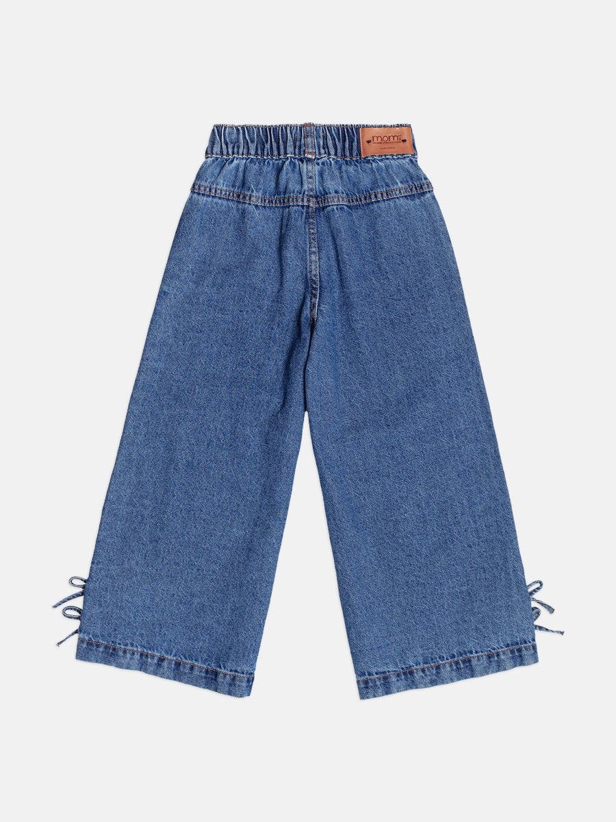 Momi Girls' Wide-Leg Pants – Bows
