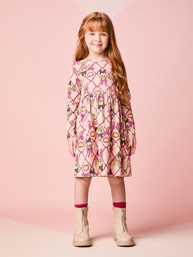 Children's Dress for Girls with Bows by Daisy Duck
