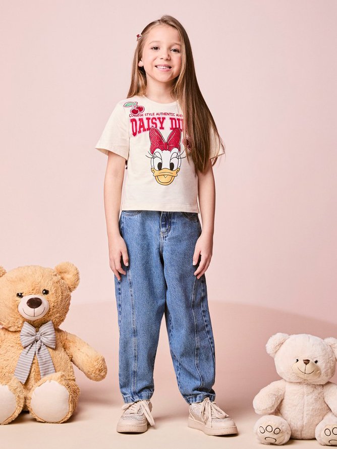Daisy Children's Blouse with Rhinestones