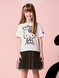 Momi Girls' Top – Rhinestones Hello Kitty