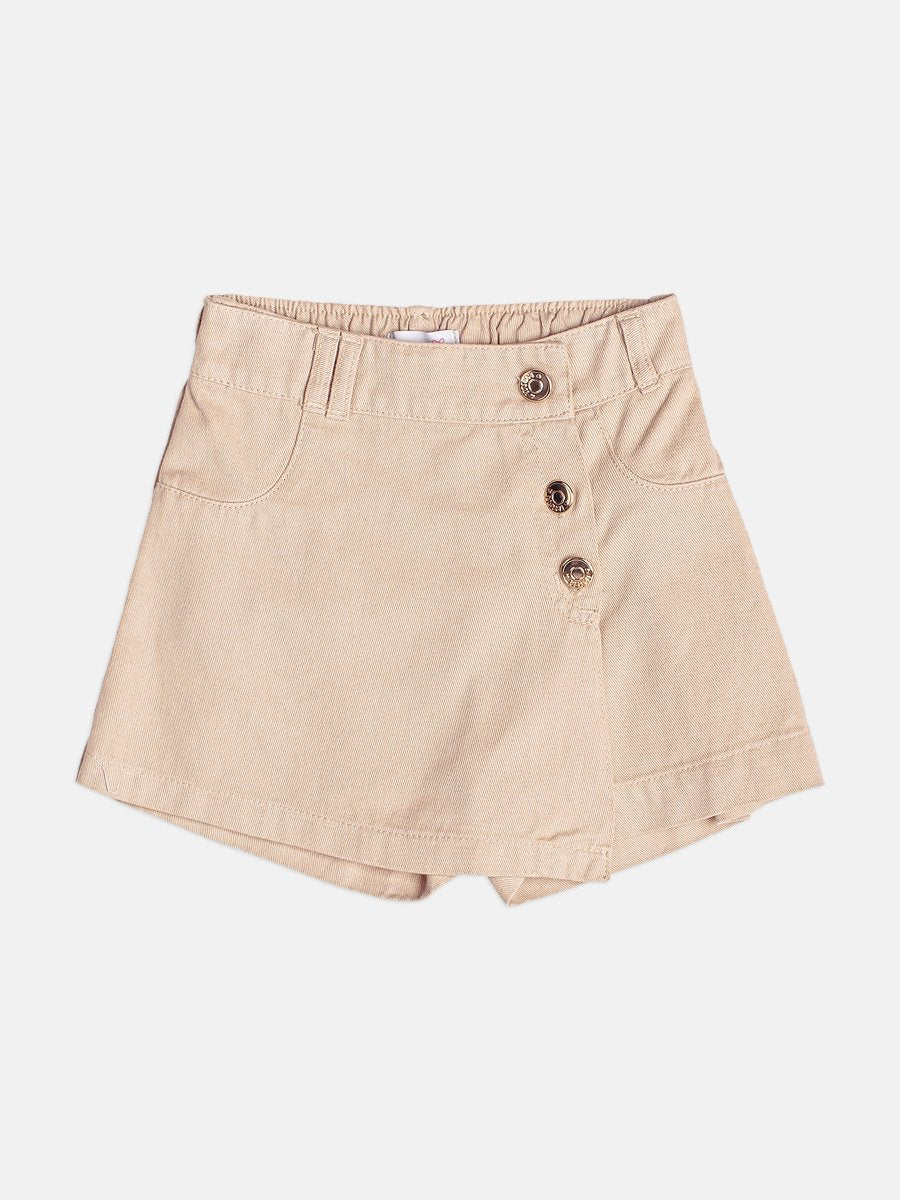 Momi Girls' Skort – Twill with Panel Detail