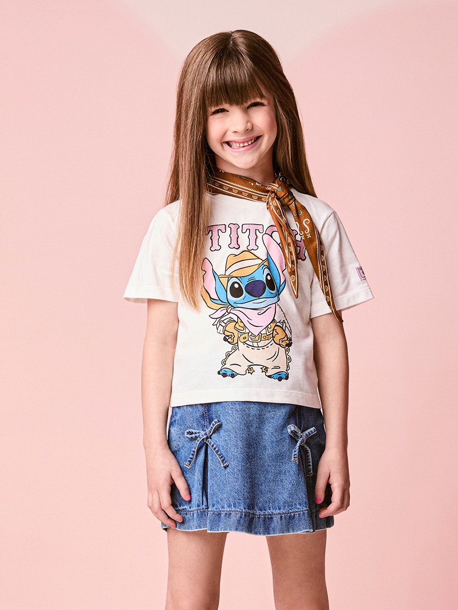 Momi Girls' Top – Fringe Stitch