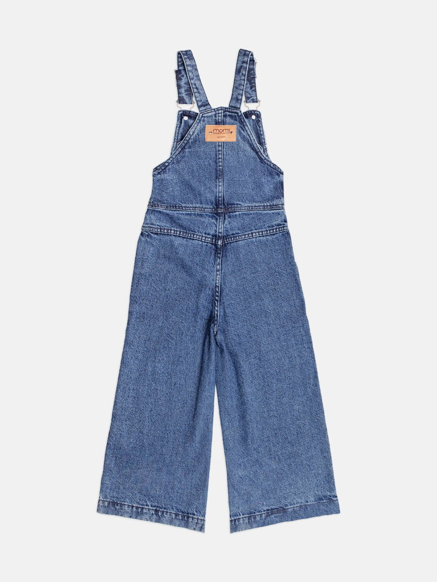 Girls Denim Overalls with Bow