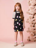 Momi Girls' Pinafore Dress – Denim Hello Kitty & Friends