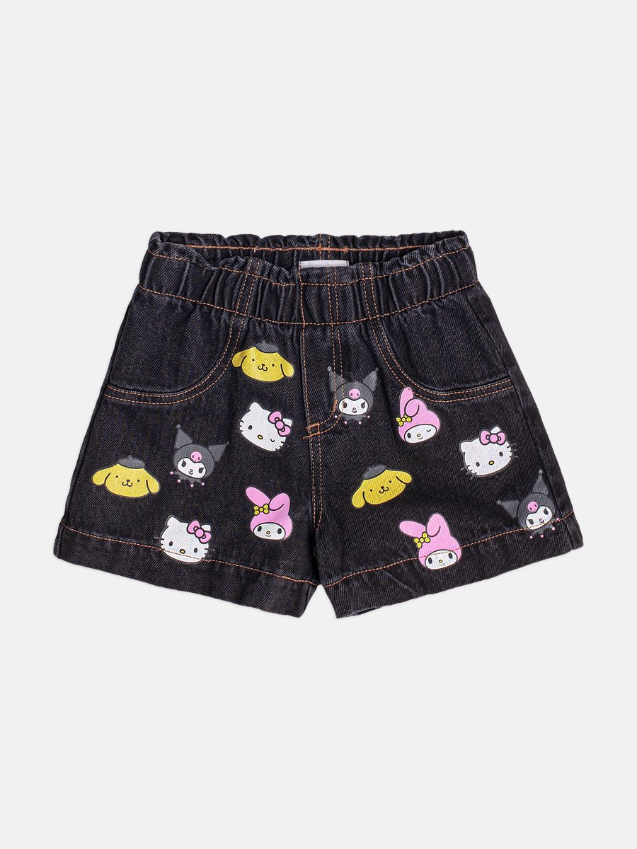 Momi Girls' Denim Shorts – Hello Kitty