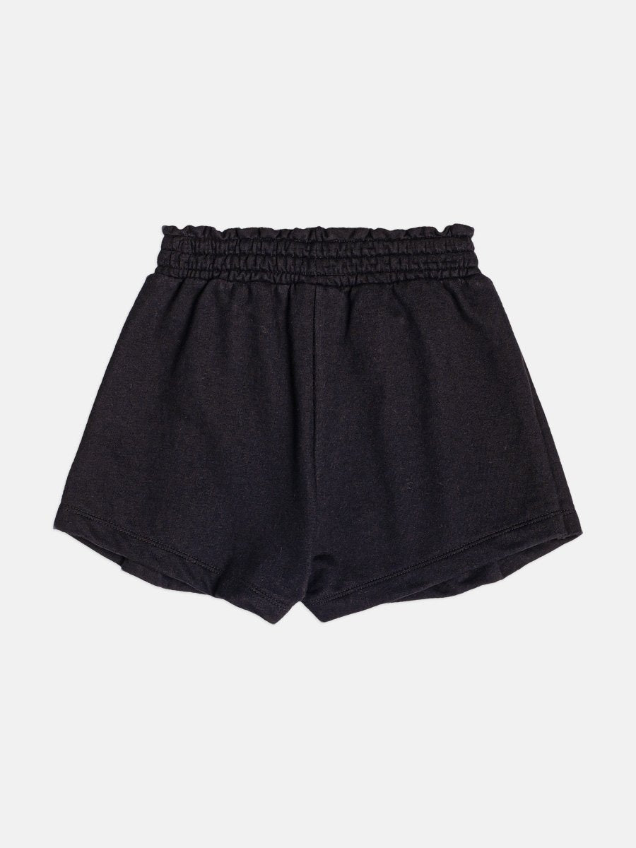 Short Girls Black Children's Skirt with Pendant